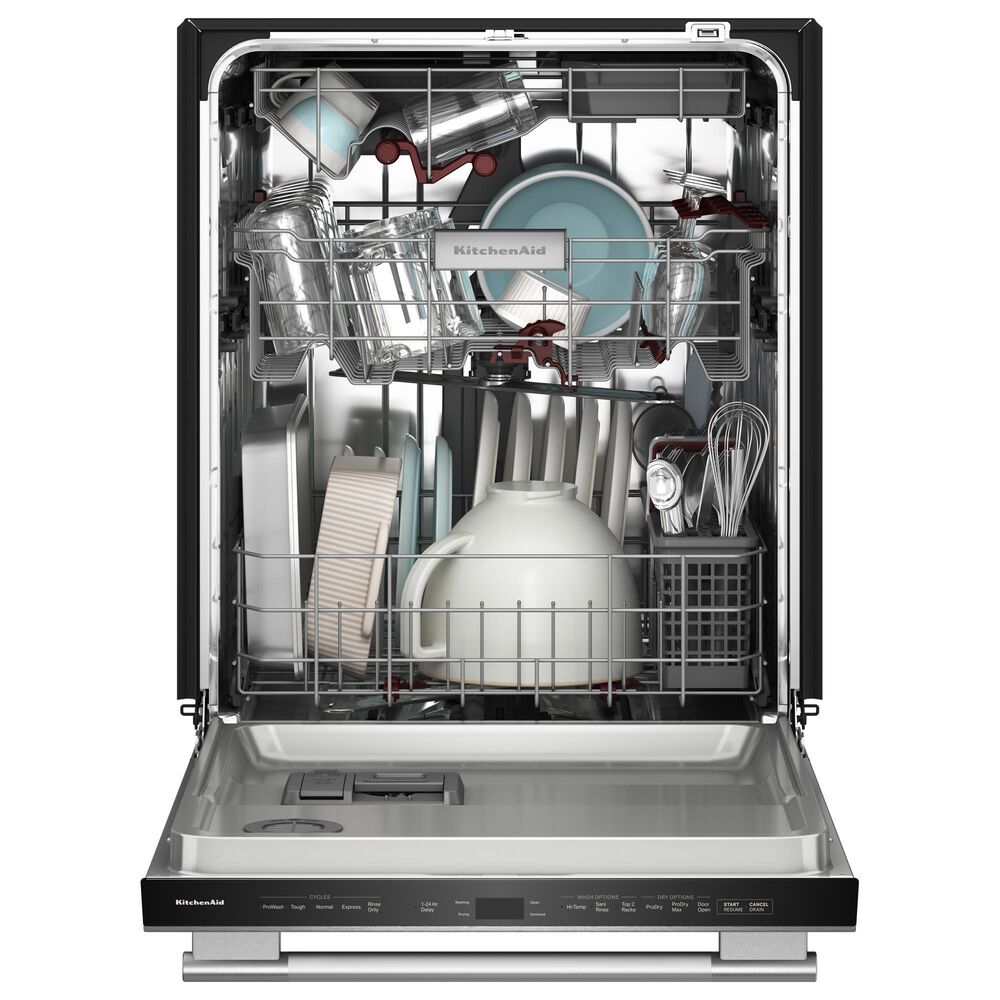 KitchenAid 24&quot; Max Jets Third Rack Dishwasher with Advanced ProDry System, Bar Handle and Ultra-bright LED Lighting in PrintShield Stainless, , large