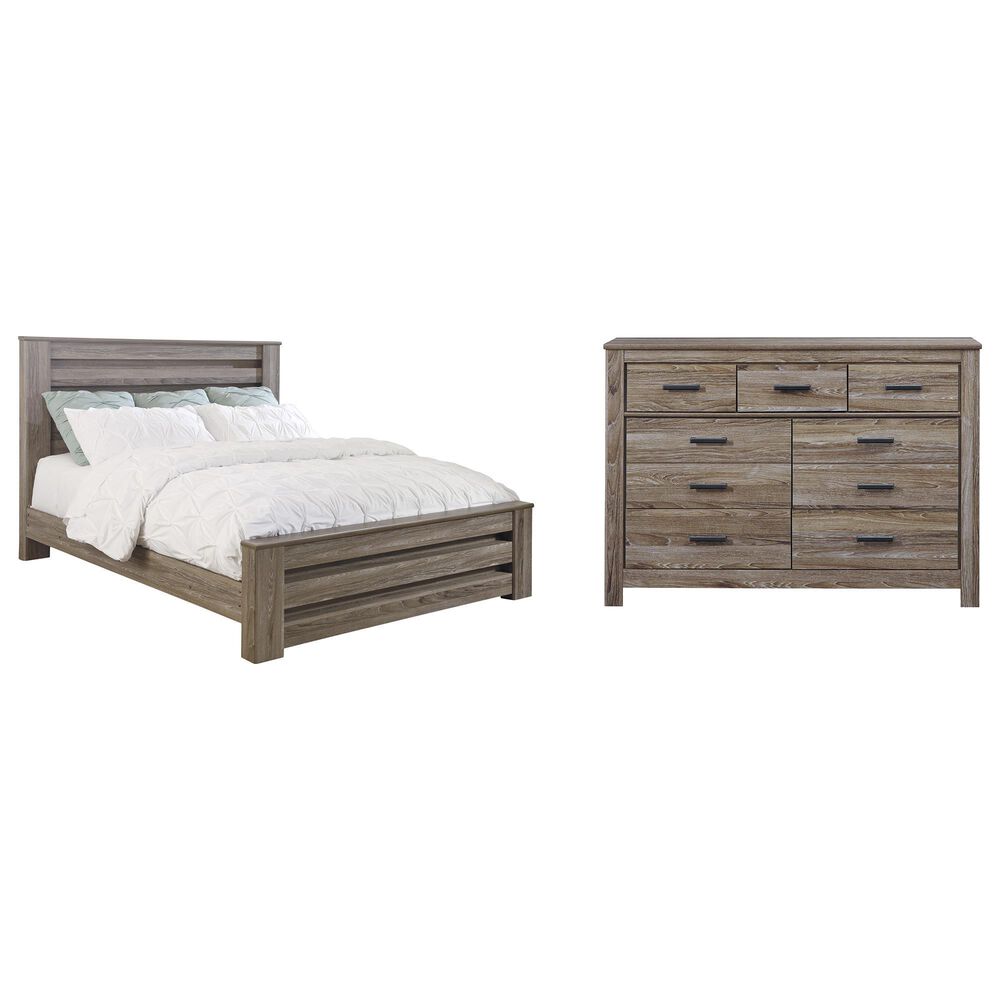 Ashley Zelen 2-Piece King Bedroom Set in Warm Gray, , large