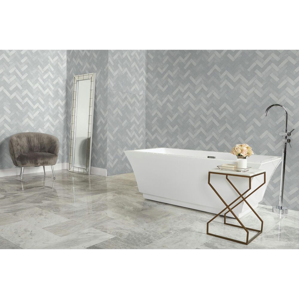 Dal-Tile Gamma Mystic 10&#39;&#39; X 15&#39;&#39; HERRING Natural Stone Mosaic Sheet, , large