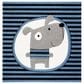 Safavieh Carousel Animals 5"3" Square Navy and Ivory Kids  Area Rug, , large