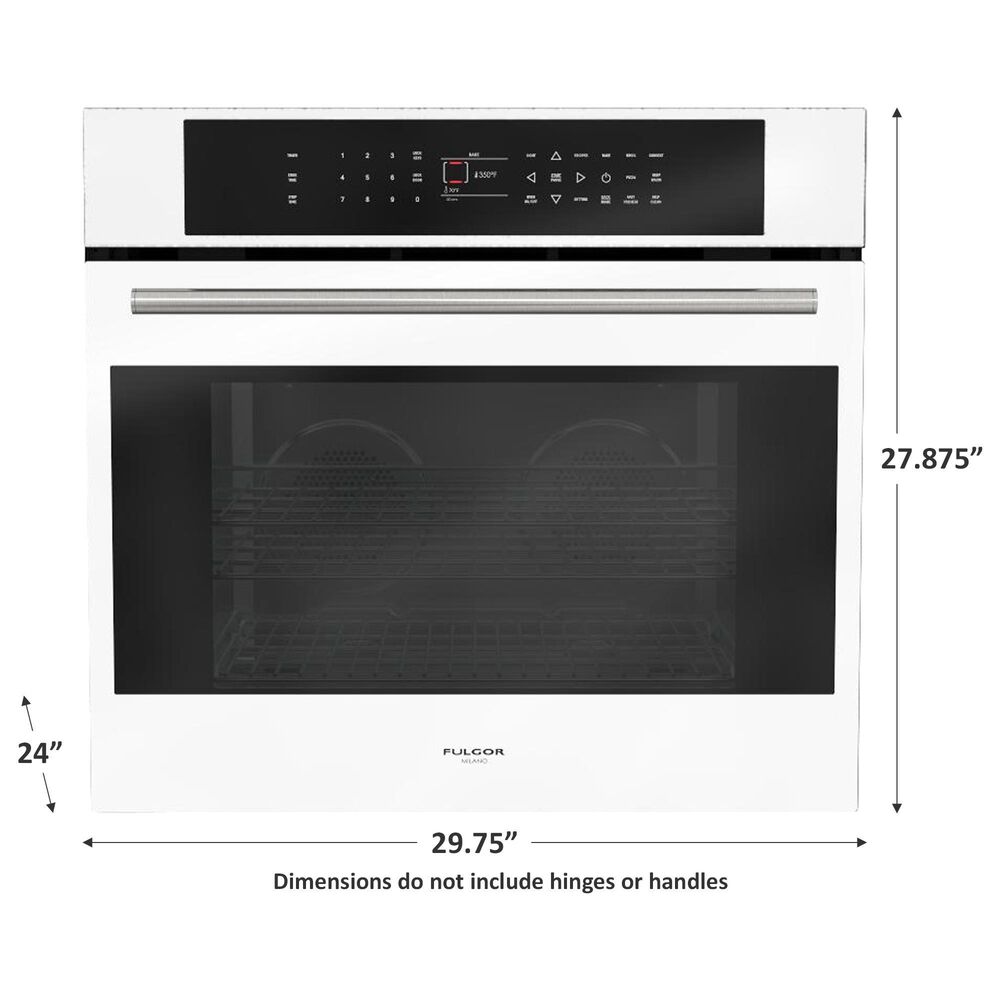 Fulgor Milano 30&quot; Touch Control Single Wall Oven in White, , large