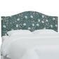 Rifle Paper Co Crafted by Cloth and Company Mayfair Queen Headboard in Peonies Emerald, , large
