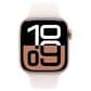 Apple Watch Series 10 GPS + Cellular 42mm Rose Gold Aluminum Case with Light Blush Sport Band - S/M, , large