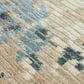RIZZY Finesse 2" x 3" Beige and Blue Area Rug, , large