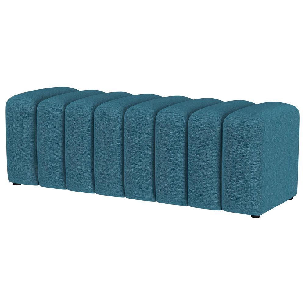 Pacific Landing Summer Accent Bench in Peacock Blue, , large