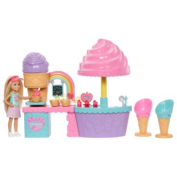 Barbie Chelsea Ice Cream Shop Playset with Accessories, , large