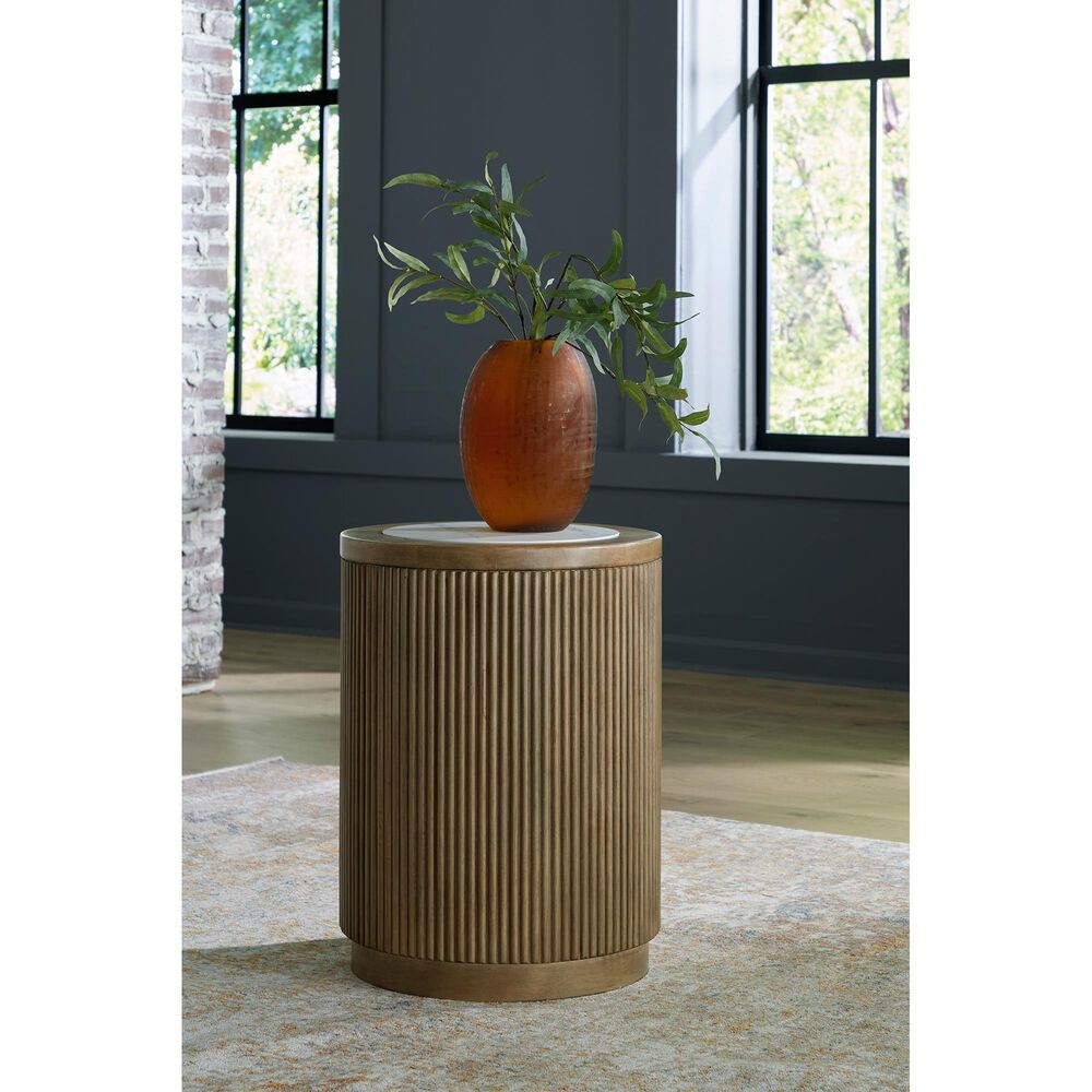 Ashley Camdill End Table in Light Brown and White, , large