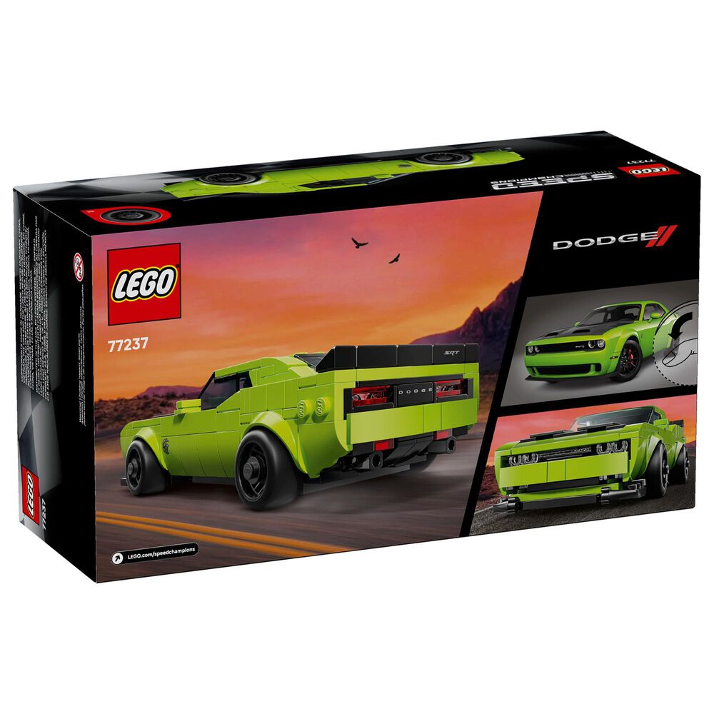 LEGO Speed ??Champions Dodge Challenger STR Hellcat Race Car Building Set, , large