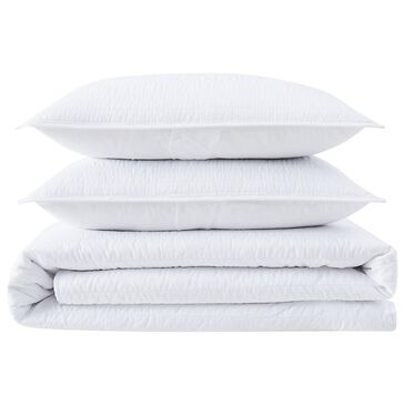 Pem America Truly Calm Antimicrobial 3-Piece Full/Queen Quilt Set in White, , large