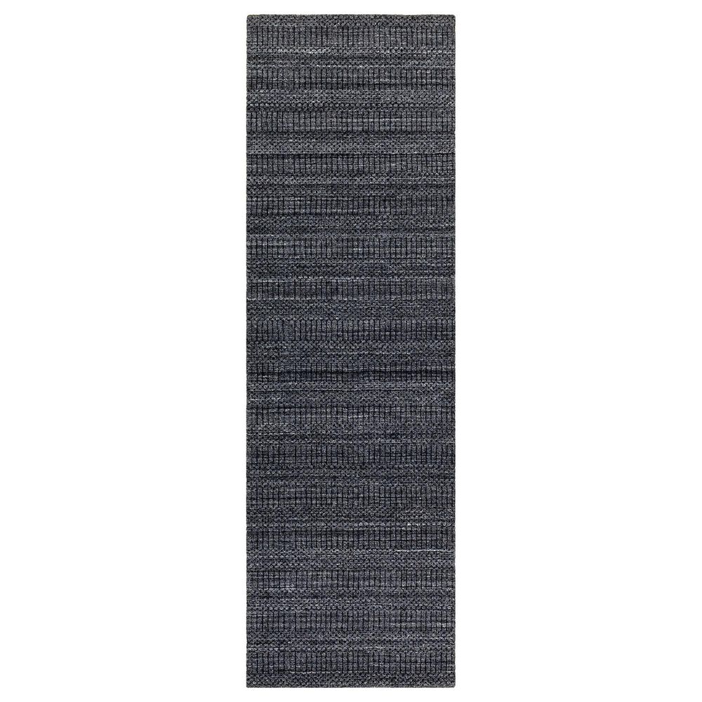 Surya Hickory 2"6" x 8" Charcoal, Black and Gray Runner, , large