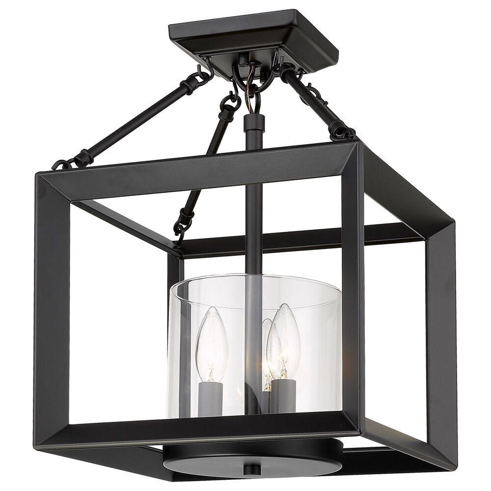 Golden Lighting Smyth Semi-Flush in Matte Black, , large