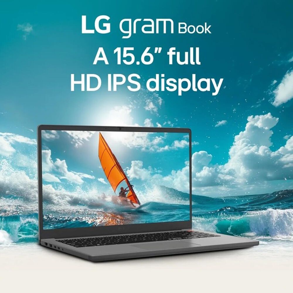 LG Gram Book 15.6&quot; Laptop | Intel Core i5-1334U - 8GB RAM - Intel Iris Xe Graphics - 512GB SSD in Titan Silver, , large