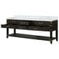 Lexora Home Norwalk 84" Double Bathroom Vanity in Black Oak with White Carrara Marble Top and Rectangular Sinks, , large