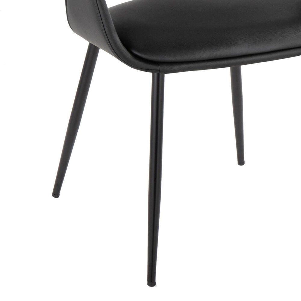 LumiSource Curvo Arm Chair in Black &#40;Set of 2&#41;, , large