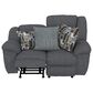 Catnapper Trifecta Manual Reclining Rocking Loveseat in Smoke, , large