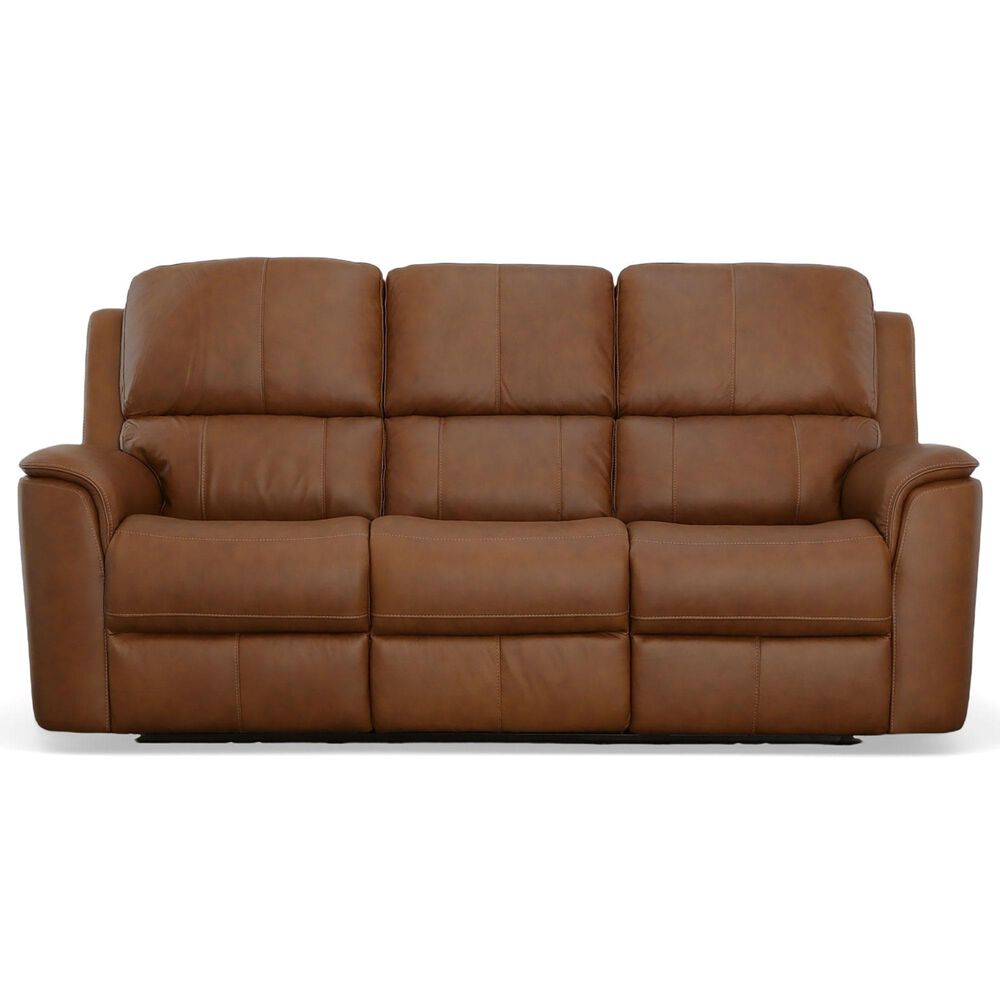 Flexsteel Henry 3-Piece Power Reclining Living Room Set in Caramel, , large