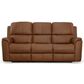 Flexsteel Henry 3-Piece Power Reclining Living Room Set in Caramel, , large