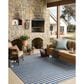 Loloi Easton Denim and Ivory 5"3" x 7"6" Indoor/Outdoor Area Rug, , large
