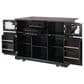 HOMLUX 54.9" Kitchen Island with Drop Leaf in Black and Brown, , large