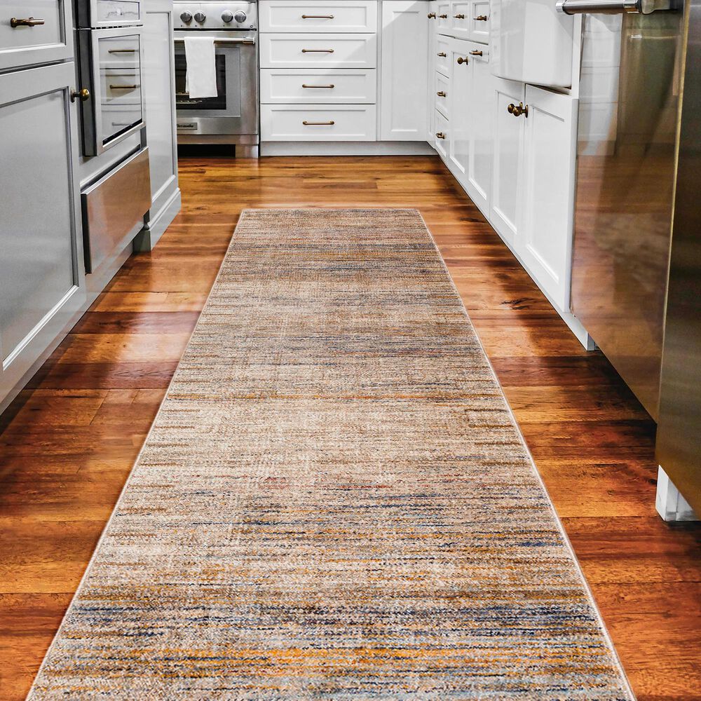 Dalyn Rug Company Neola Solid Taupe 2'3" x 7'10" Runner, , large