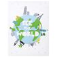 Trend Labs See the World Dinosaurs Canvas Wall Art in White, , large