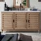 James Martin Vanities Portland 60" Single Bathroom Vanity in Whitewashed Walnut with 3 cm Carrara White Marble Top and Rectangular Sink, , large