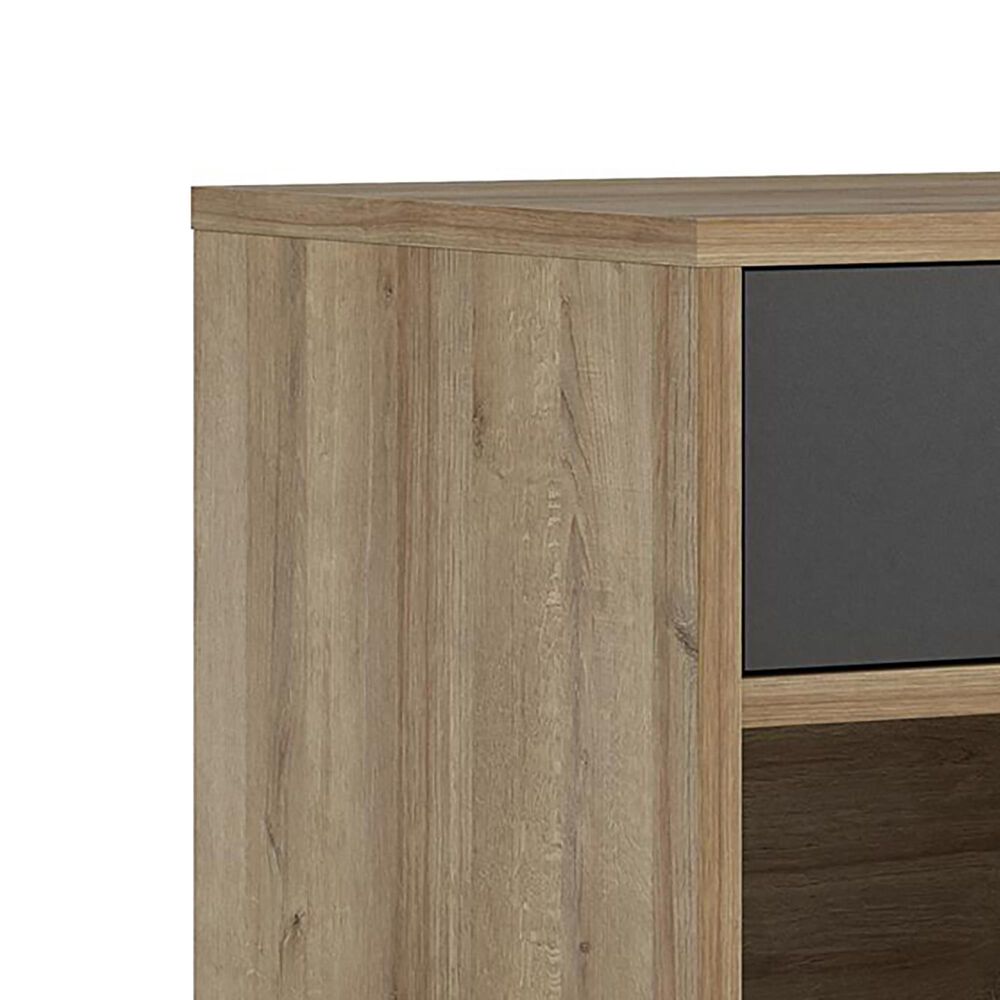 DHP Concord 40&quot; Turntable Stand in Reclaimed Oak, , large