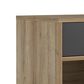 DHP Concord 40" Turntable Stand in Reclaimed Oak, , large