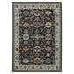 Oriental Weavers Aberdeen Floral Song 561B1 2"3" x 7"6" Blue Runner, , large