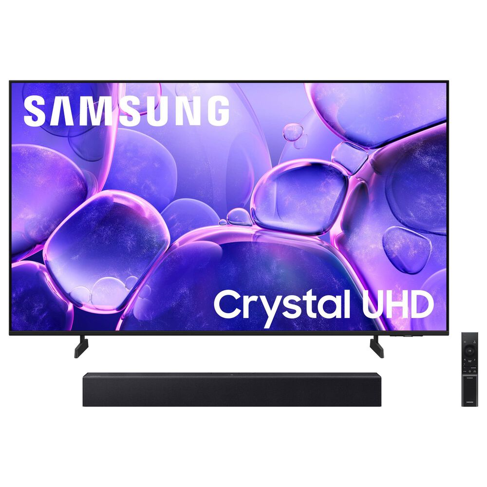 Samsung 43" Class U8000F 4K Crystal UHD HDR - Smart TV with B-Series 2.0 Channel Soundbar in Titan Gray and Titan Black, , large