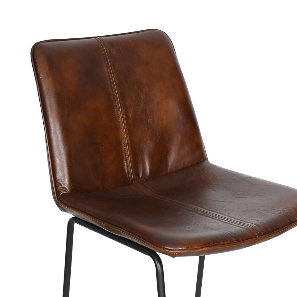 Home Trends &amp; Design Essex Morgan Counter Stool with Chestnut Cushion in Black, , large