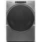 Whirlpool 7.4 Cu. Ft. Heat Pump Electric Dryer with Steam in Chrome Shadow, , large