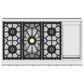 Hestan 48" 5-Burner Gas Rangetop with 12" Griddle in Stainless Steel, , large