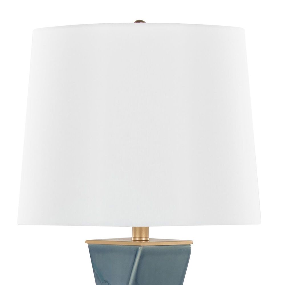 Grandview Gallery Curvo Square Table Lamp in Blue and Gold, , large