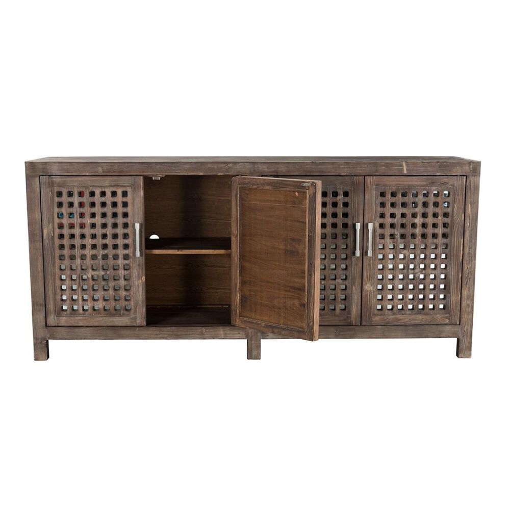 Classic Home Prado 4-Door Sideboard in Brown , , large