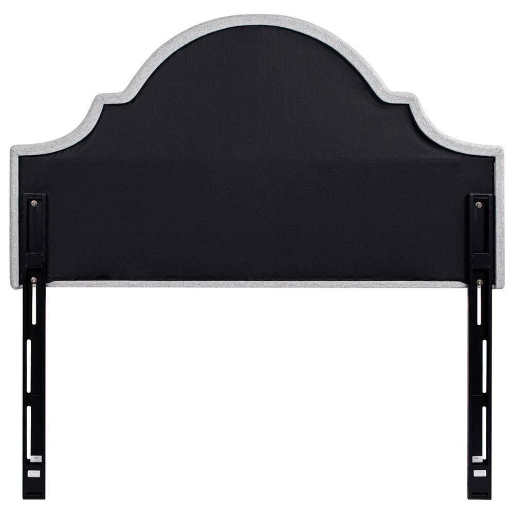 Jennifer Taylor Home Catherine Queen Upholstered Panel Headboard in Light Grey, , large