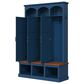 HOMLUX 5-Hook Hall Tree with 3 Hidden Storage in Blue and Walnut, , large