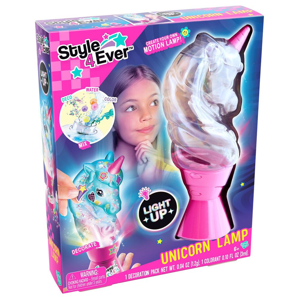 Style 4 Ever DIY Unicorn Motion Mood Lamp Kit with Decorations in Multicolor, , large