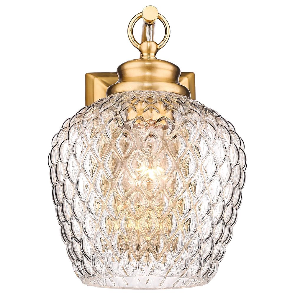 Golden Lighting Adeline 1-Light Wall Sconce in Modern Brushed Gold, , large