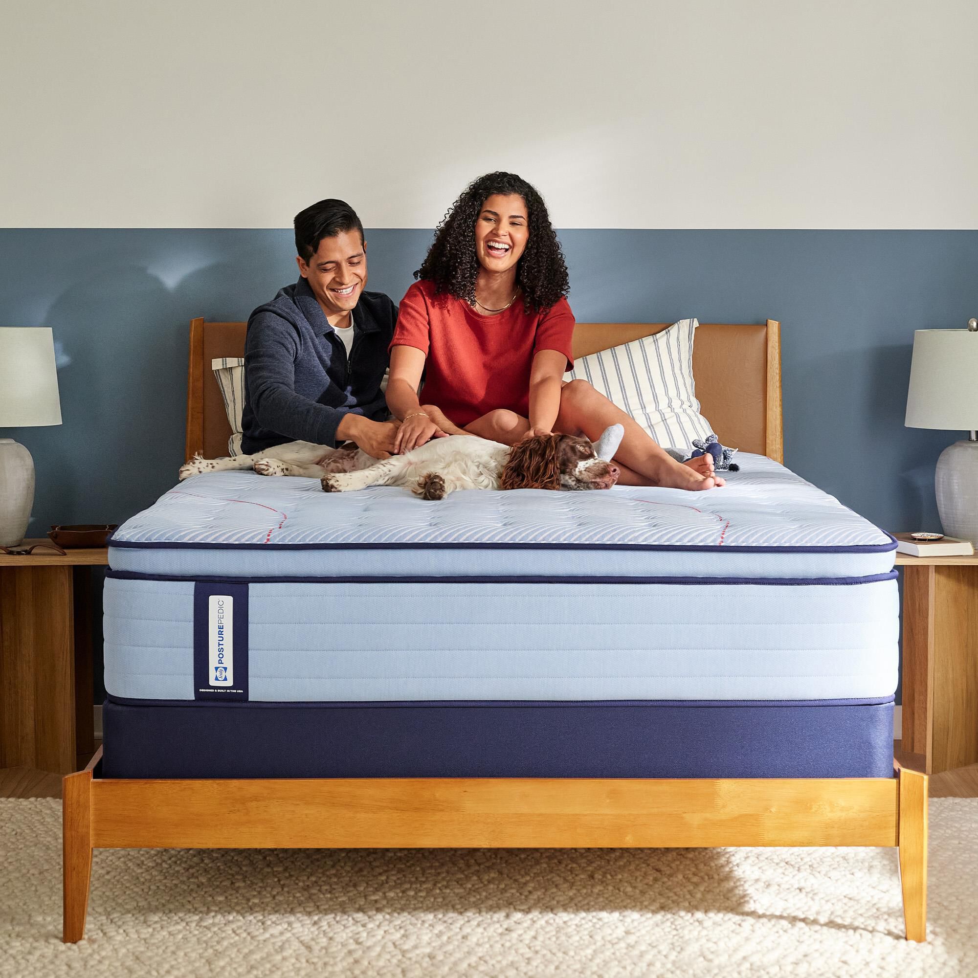 Sealy Kinney Firm Queen Mattress with High Profile Box Spring