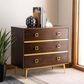 Safavieh Katia 3 Drawer Chest in Walnut/Gold, , large