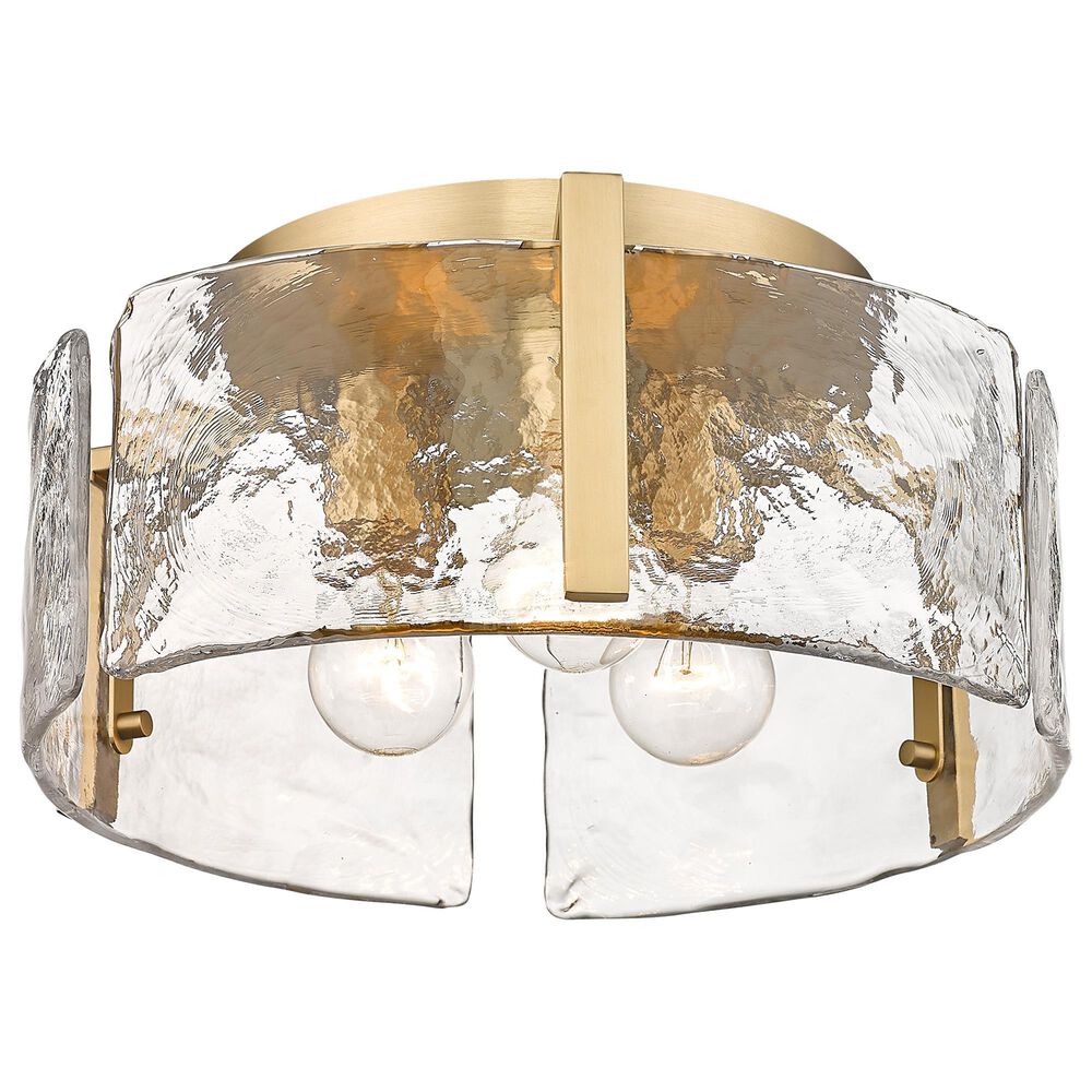 Golden Lighting Aenon 3-Light Flush Mount in Brushed Champagne Bronze, , large