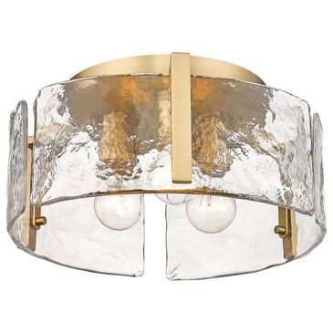 Golden Lighting Aenon 3-Light Flush Mount in Brushed Champagne Bronze, , large