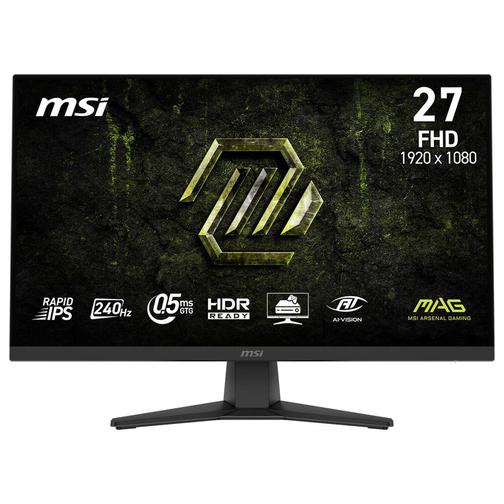 MSI 27" Full HD HDR 240Hz Gaming Monitor in Metallic Black, , large