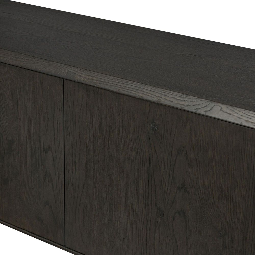 Four Hands Bolton Orwin Wide Bookcase in Smoked Black Oak, , large