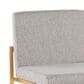 LumiSource Fuji High Back Barstool with Grey Fabric in Gold (Set of 2), , large
