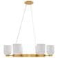 Savoy House Isla Blanca 6 Light Chandelier in Warm Brass, , large