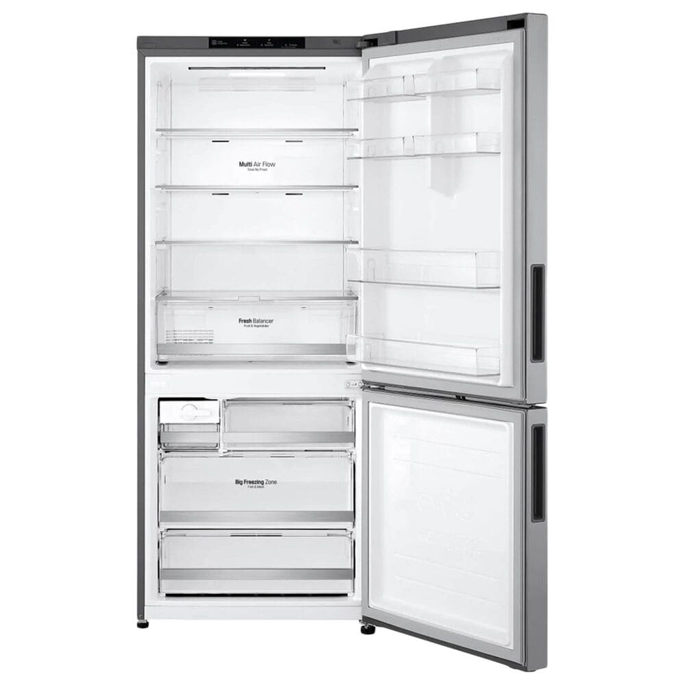 LG 15 Cu. Ft. Bottom Freezer Refrigerator in Stainless Steel, , large