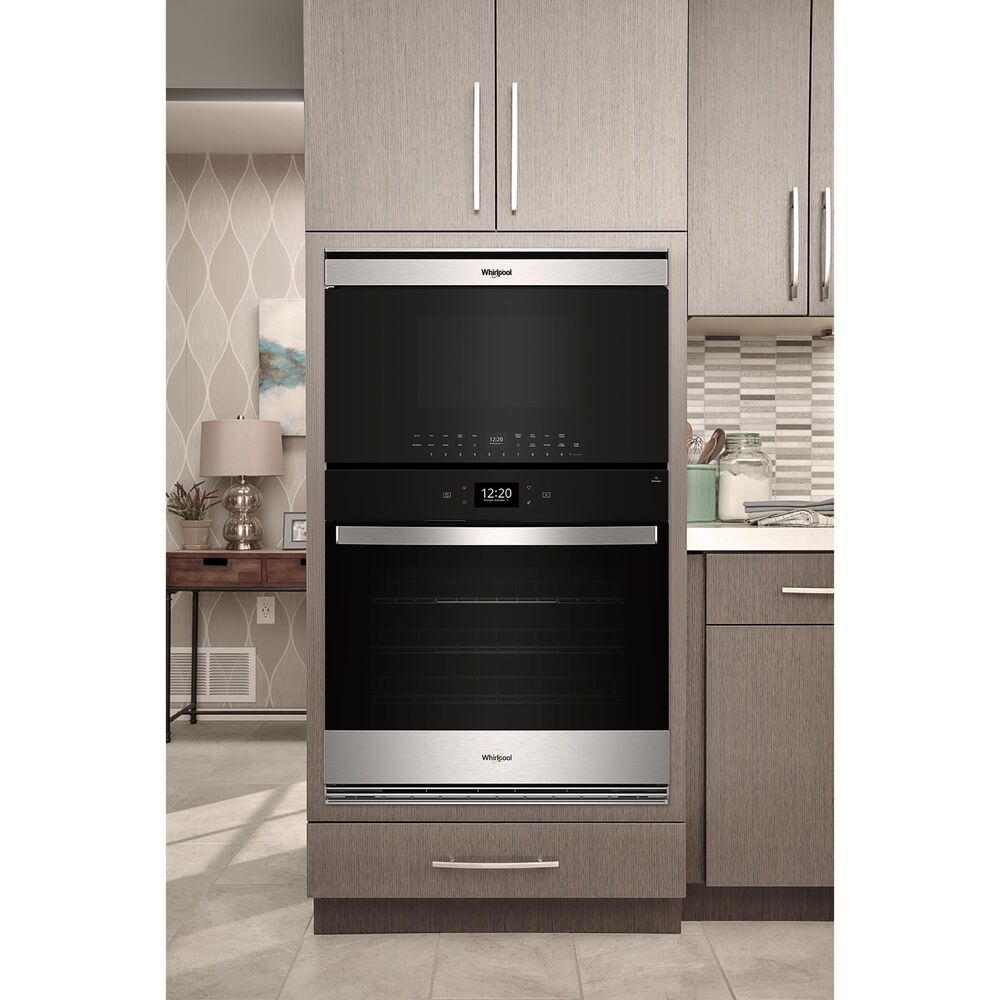 Whirlpool 1.1 Cu. Ft. Built-In Smart Multifunctional Microwave Oven with Air Fry in Fingerprint Resistant Stainless Steel, , large