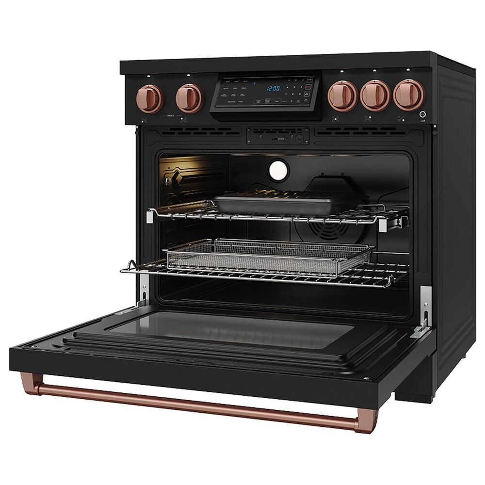 Thor Kitchen Gordon Ramsay 6 Cu. Ft. Professional Induction Range with Rose Gold Handle Kit in Stainless Steel, , large